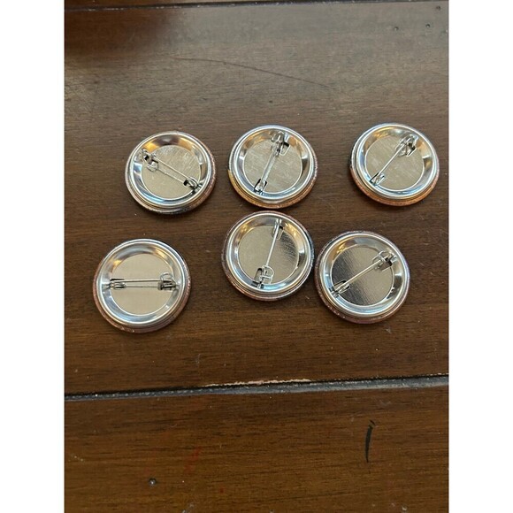 Hamilton Musical Tin Bag Buttons Lot of 6 - Picture 3 of 3